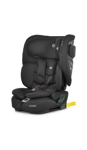 Дитяче автокрісло El Camino i-Pro ME 1234 Black чорне Isofix та Top Tether