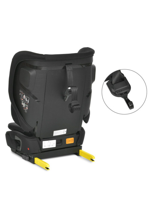 Дитяче автокрісло El Camino i-Pro ME 1234 Black чорне Isofix та Top Tether