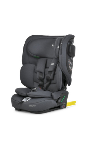 Дитяче автокрісло El Camino i-Pro ME 1234 Gray сіре Isofix та Top Tether