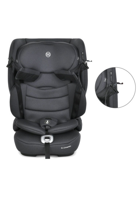 Дитяче автокрісло El Camino i-Pro ME 1234 Gray сіре Isofix та Top Tether