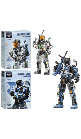 Дитячий блочний конструктор робот Riptide Deep Space Assuit  в 2 кольорах (чорний або білий)  (W9102-03)